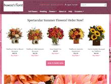 Tablet Screenshot of browniesflorist.ca